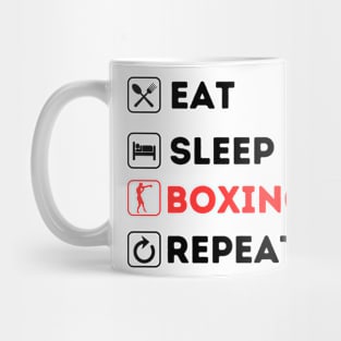 Eat Sleep Boxing Repeat Mug